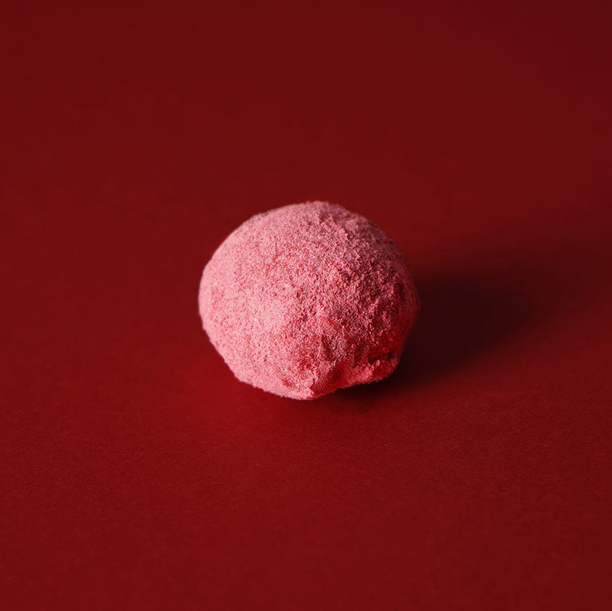 無麩質粉紅紅莓雪球曲奇包