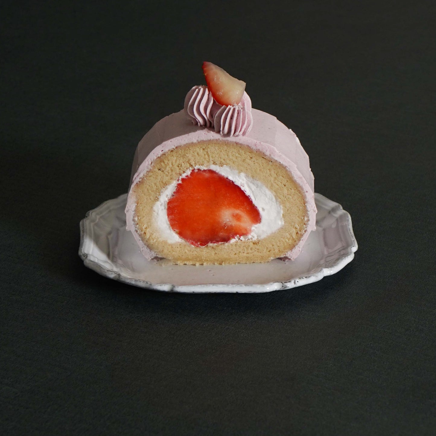 福岡甜王草莓香草純素卷蛋糕 Fukaoka Strawberry Vegan Roll Cake In Roll
